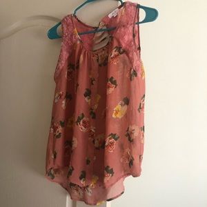 Pink Floral Top